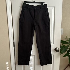 Everlane The Organic Straight-Leg Black Pant